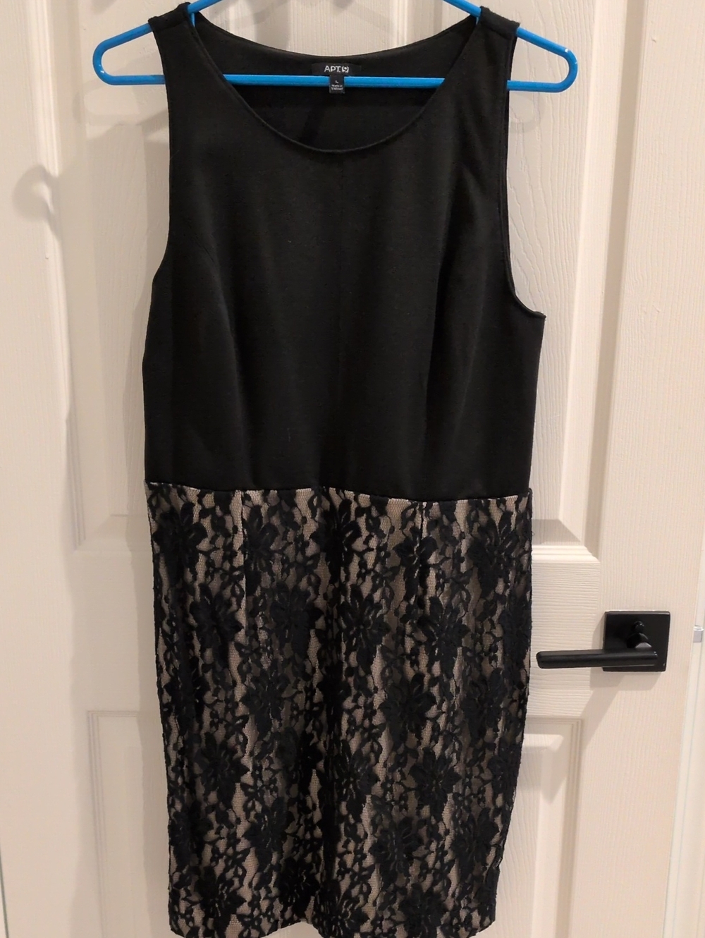 Apt. 9 Black Lace Sleeveless Dress Size Large